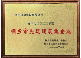 桐鄉(xiāng)市先進(jìn)建筑業(yè)企業(yè)
